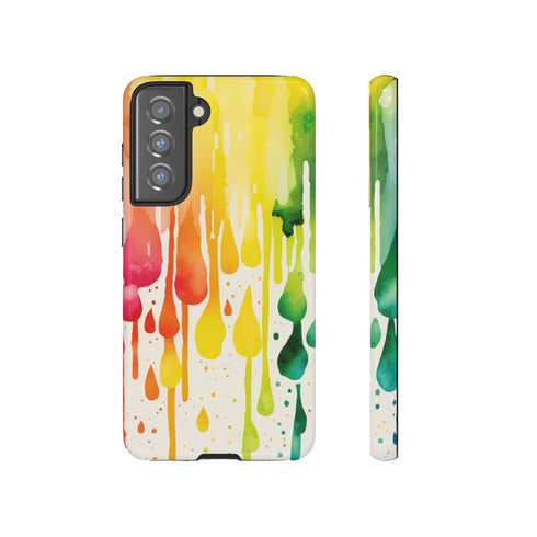 Rainbow Spring Showers - Impact Resistant Phone Case